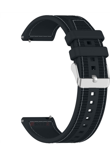 Huawei Watch Gt5 46MM Ile Uyumlu 22MM Dikiş Desenli Dokuma Silikon Kordon fırsatları