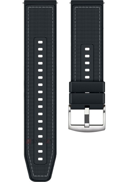 Huawei Watch Gt5 46MM Ile Uyumlu 22MM Dikiş Desenli Dokuma Silikon Kordon indirimleri