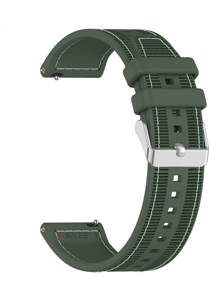 Huawei Watch Gt5 46MM Ile Uyumlu 22MM Dikiş Desenli Dokuma Silikon Kordon fırsatları