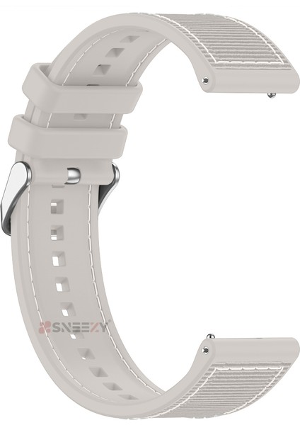 Huawei Watch Gt5 46MM Ile Uyumlu 22MM Dikiş Desenli Dokuma Silikon Kordon modelleri