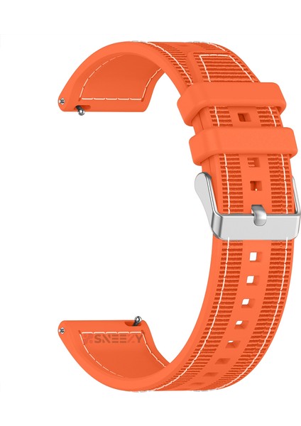 Huawei Watch Gt5 46MM Ile Uyumlu 22MM Dikiş Desenli Dokuma Silikon Kordon fırsatları