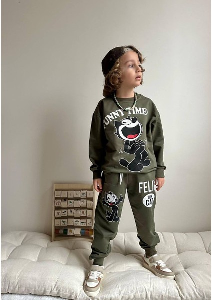 Yigit Butik Karakter Baskılı Erkek Çocuk Alt Üst Takım