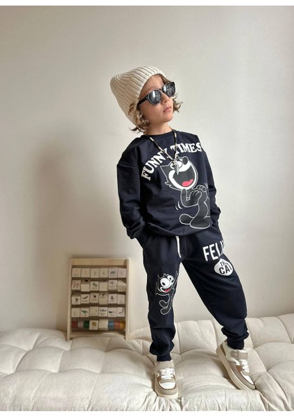 Yigit Butik Karakter Baskılı Erkek Çocuk Alt Üst Takım