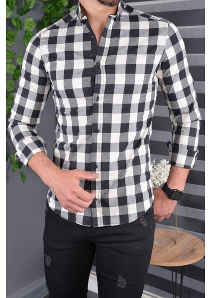 Jack Carısma Ekose Dama Pamuklu Esnek Poplin Erkek Gömlek fiyatları