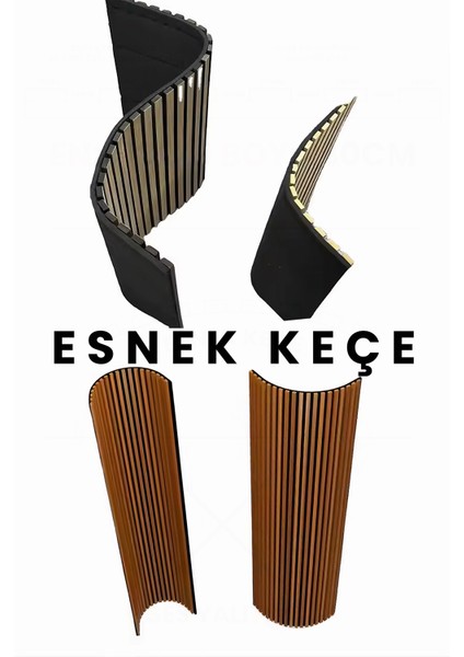 Mdf Ahşap Akustik Duvar Paneli 50 x 50 cm - Kiremit