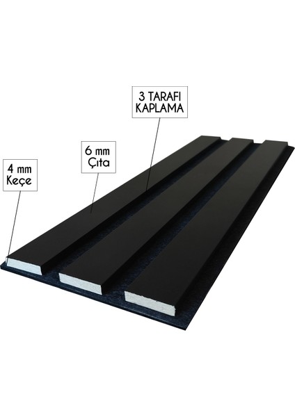 Mdf Ahşap Akustik Duvar Paneli 50 x 50 cm - Kiremit
