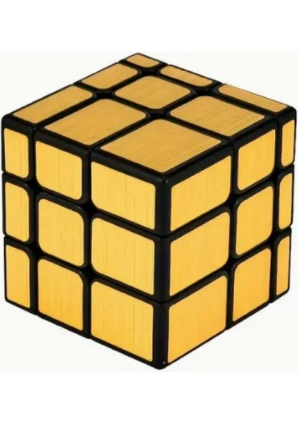 3x3 Golden Mırror Ayna Küp -Zeka Küpü - Profesyonel Speed Cube - Sabır Küpü -
