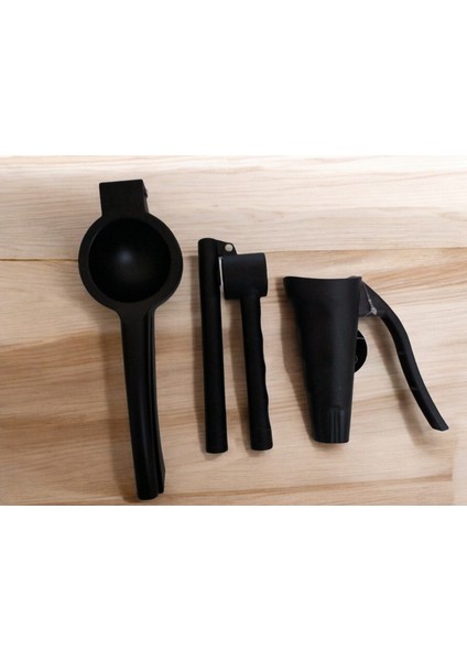 3 Parça Limon Sıkacağı, Sarımsak Ezici, Fındık Ve Ceviz Kırıcı