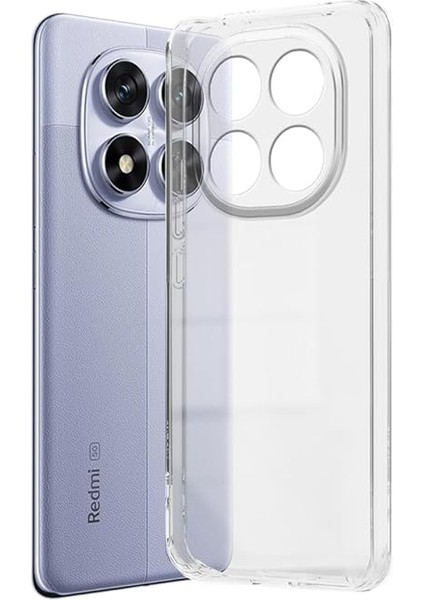 Xiaomi Redmi Note 14 Pro 5g ile Uyumlu Kılıf Şeffaf Kamera Korumalı Esnek Silikon Telefon Kılıfı Kapak