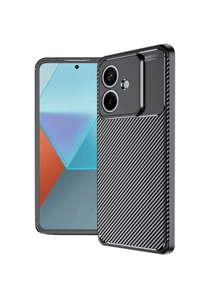 Oppo A3 Uyumlu Kılıf Karbon Tasarım Kamera Korumalı Silikon Telefon Kılıfı Kapak