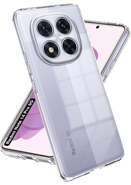 Xiaomi Redmi Note 14 Pro 5g ile Uyumlu Kılıf Şeffaf Kamera Korumalı Esnek Silikon Telefon Kılıfı Kapak modelleri
