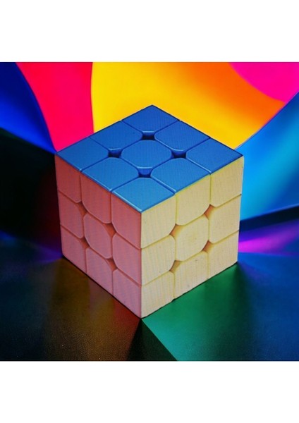 3x3 Profesyonel Kutulu Neon Speed Cube Zeka Sabır Küpü