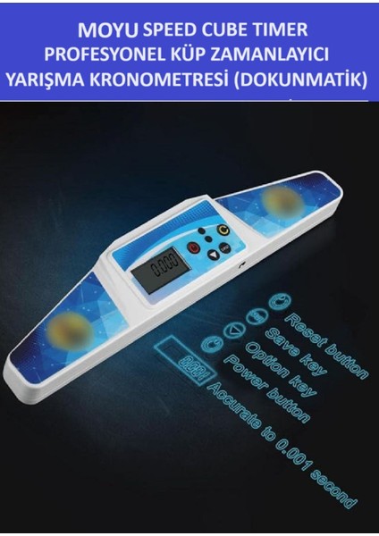 Moyu Zeka Küpü Zamanlayıcı - Speed Cube Timer - Sabır Küpü Kronometresi
