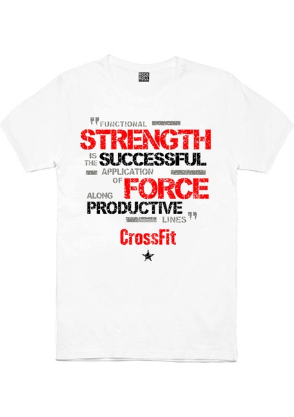 Güçlü Crossfit Beyaz Erkek Tshirt fiyatları