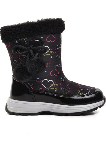Walkway Siyah Kız Çocuk Kar Botu modelleri