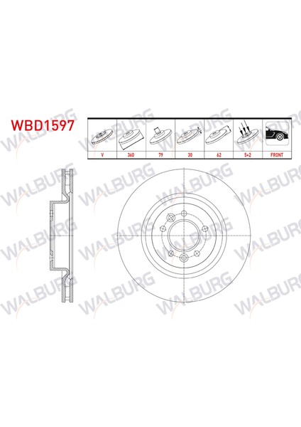 Range Rover Sport L320 Ön Fren Diski Takım 2009>2012 / Land Rover Dıscovery Iv L319 2009> (SDB000624) modelleri