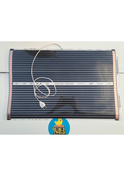 Karbon Isıtıcı Film 50x80 cm Hazır Kablo Fişli 220V - 120W