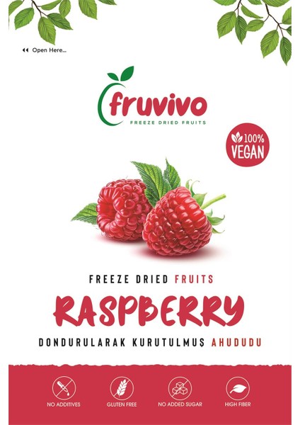Dondurularak Kurutulmuş Ahududu 20 gr, Vegan, Glutensiz Kurutulmuş Meyveler fırsatları