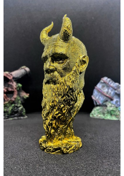 God Of War Mimir Büst - Gold