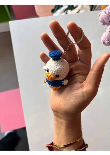 Amigurumi Disney Ördek / Çanta Süsü / Elişi Hediyelik