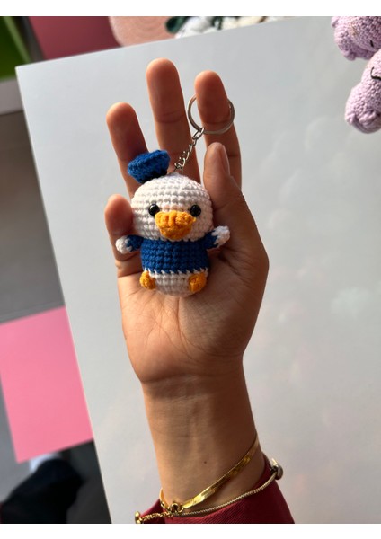 Amigurumi Disney Ördek / Çanta Süsü / Elişi Hediyelik