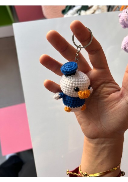 Amigurumi Disney Ördek / Çanta Süsü / Elişi Hediyelik