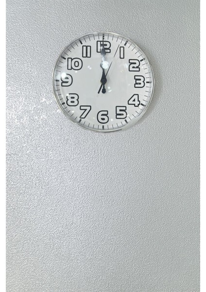 Duvar Saati Yeni Nesil Font Kenarları Gümüş Renkte Duvar Saati 20 cm indirimleri