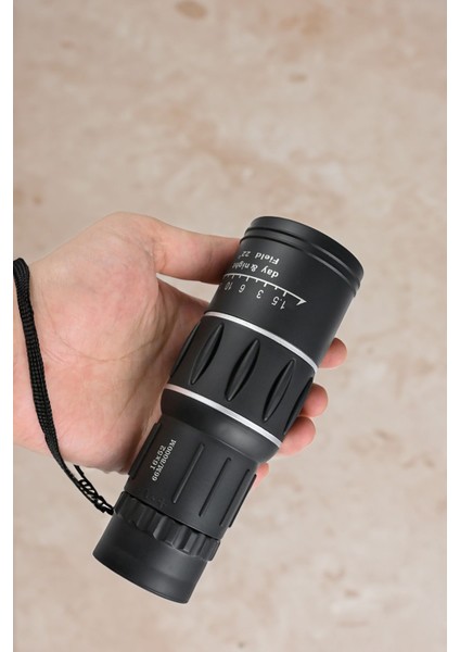 16X52 Optik Lens Monoküler Teleskop Dürbün, Gece Görüşlü Avcılık ve Kamp Dürbünü, Dayanıklı Tasarım