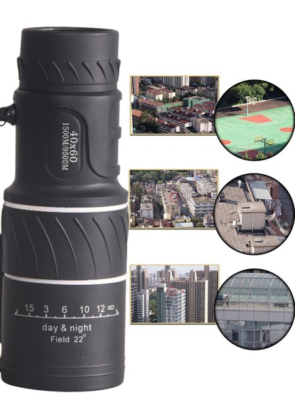 16X52 Optik Lens Monoküler Teleskop Dürbün, Gece Görüşlü Avcılık ve Kamp Dürbünü, Dayanıklı Tasarım