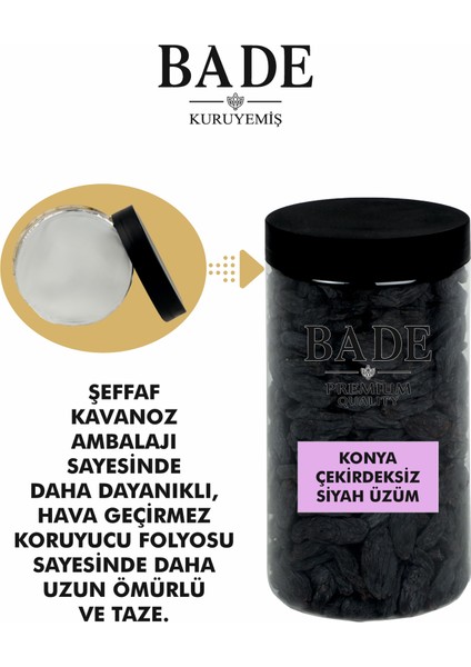 Siyah Çekirdeksiz Konya Üzümü Iri Boy 750 Gr. fırsatları