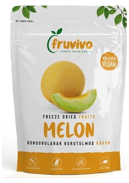 Dondurularak Kurutulmuş Kavun 30 gr, Vegan, Glutensiz Kurutulmuş Meyveler fırsatları