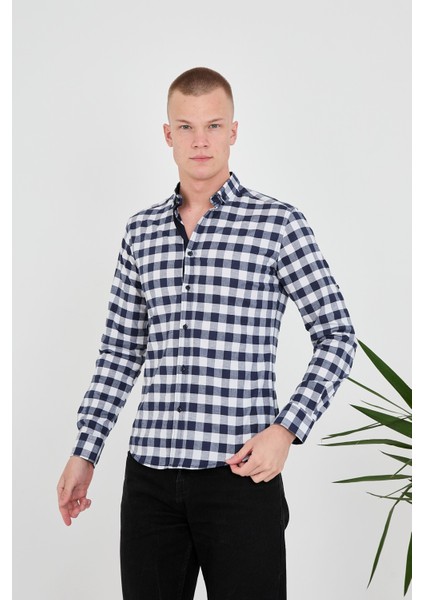 Jack Carısma Dama-Ekose Pamuklu Slim Fit Erkek Gömlek fiyatları