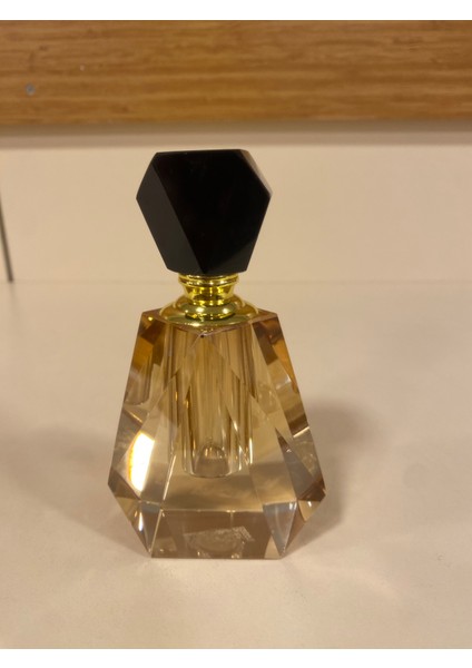 Dekoratif Kristal Parfüm Şişe 6 Gen Model Bal Siyah modelleri