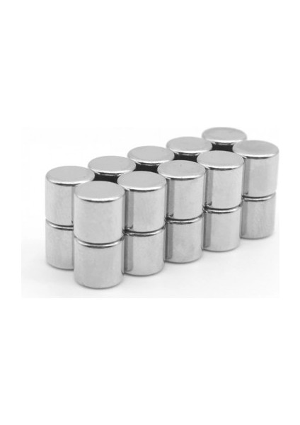 5 Adet 10 x 10 Güçlü Silindir Neodyum Mıknatıs Magnet