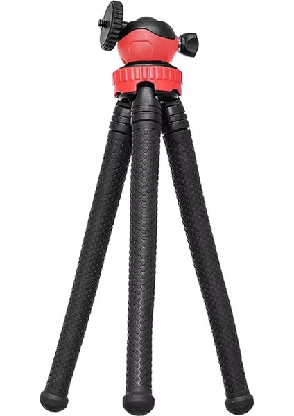 Esnek Ahtapot Tripod: Flexıble Masa Üstü Stand, Fotoğraf Makinesi ve Aksiyon Kamera Tutucu