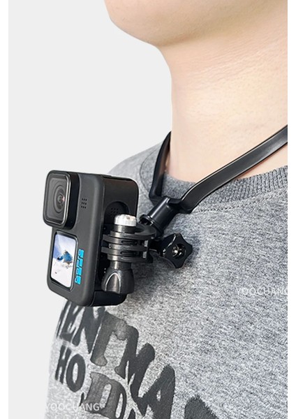 Boyun Tutma Aparatı Kordon Askısı Gopro Tutucu Aksesuar Telefon