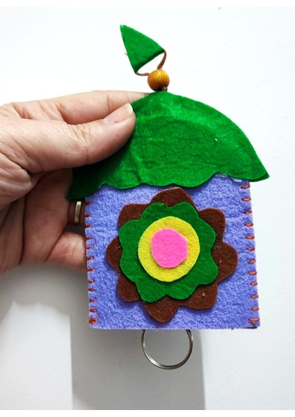 Ev Formunda Asansörlü Keçe Anahtarlık fırsatları