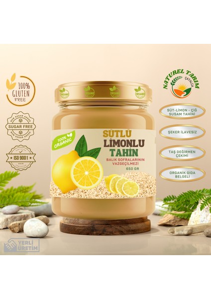 Sütlü Limonlu Çiğ Susam Tahini