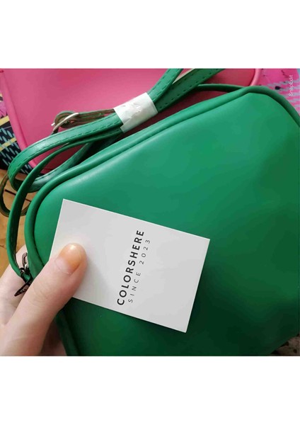 Yeşil Urban Yumuşak Derili Moda Çapraz Uzun Askılı Omuz Çantası