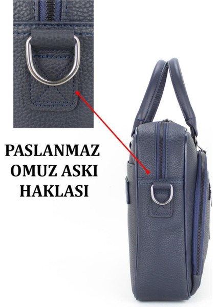 Unisex Omuz Çantası 15,6'' Inç Laptop Bölmeli Su Geçirmez Dış Yüzey Darbe Emici Koruma