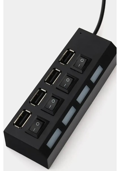 Laptop Için 4 Port USB 2.0 Hub, Çok Portlu Çoğaltıcı, Hızlı USB Switch, Dişi Splitter