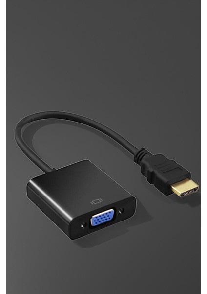 HDMI To VGA Çevirici Dönüştürücü, Monitör ve Projeksiyon Uyumlu, HDMI To VGA fiyatları
