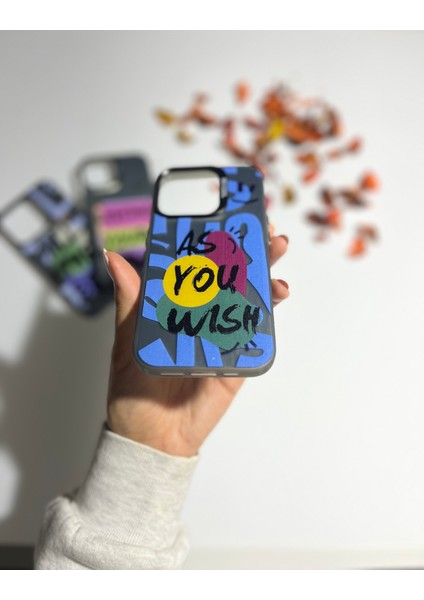 Apple iPhone 15 Pro Cool Grafiti Silikon Kılıf Serisi