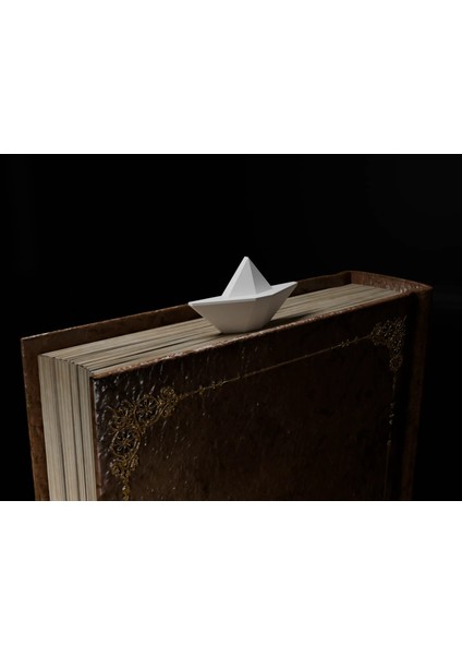 Just3dprintings Kağıt Gemi Kitap Ayracı
