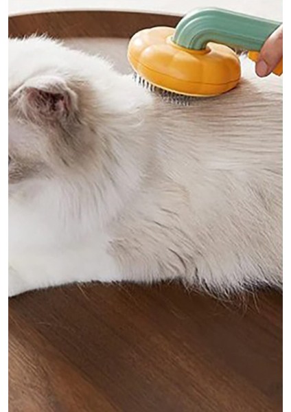 Basmalı Telli Bal Kabağı Tasarımlı Fırça, Kedi ve Köpekler Için Tüy Temizleme Aracı