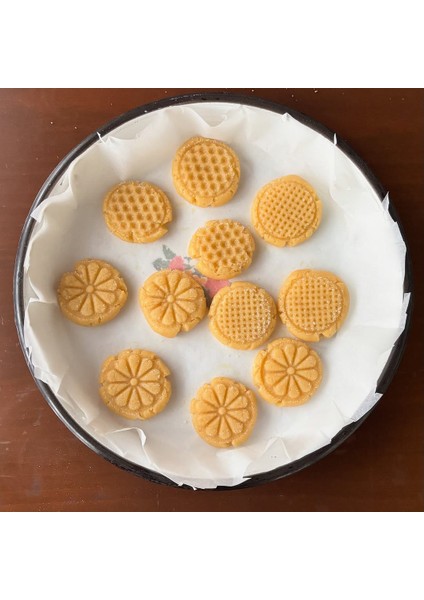 Waffle Desen Kurabiye Aparatı 5 cm Mavi