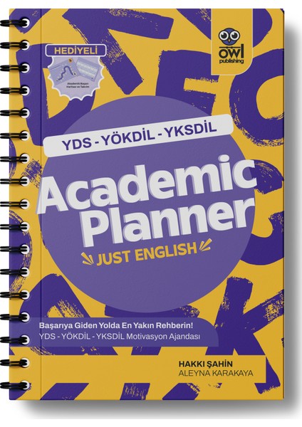 Hakkı Hoca'dan Academic Planner Just English | Yds - Yökdil - Yksdil Motivasyon Ajandası