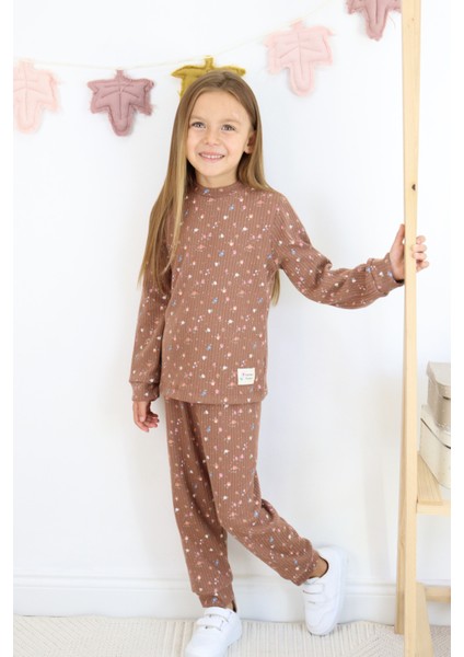 Kız Çocuk Orta Kalınlıkta Baskılı Pijama Takımı