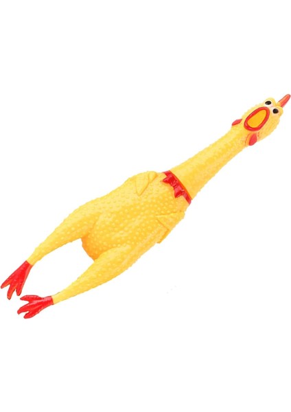 Home Çığlık Tavuk Oyuncak Sarı Kauçuk Squaking Tavuk Oyuncak Yenilik ve Dayanıklı Kauçuk Tavuk Yetişkinler Çocuklar Için Komik Güvenlik Oyuncak Evcil Hayvanlar (30 Cm)