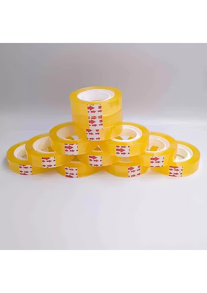 Şeffaf Para Bandı 30 Metre Kırtasiye Bandı 12 Adet